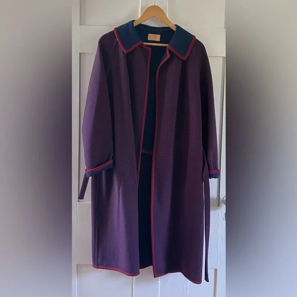 VTG Pendleton virgin wool wrap coat, large - Picture 5 of 14